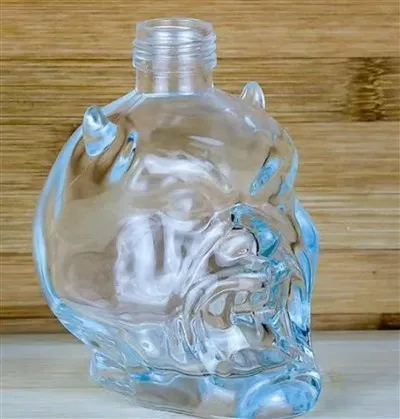 Demon Head Skull Head sklenené fľaše na víno